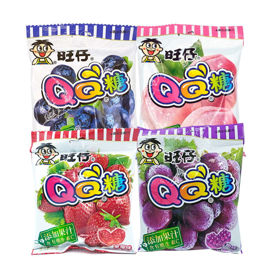 QQ软糖 70g (蓝莓味, 水蜜桃味, 草莓味,葡萄味)