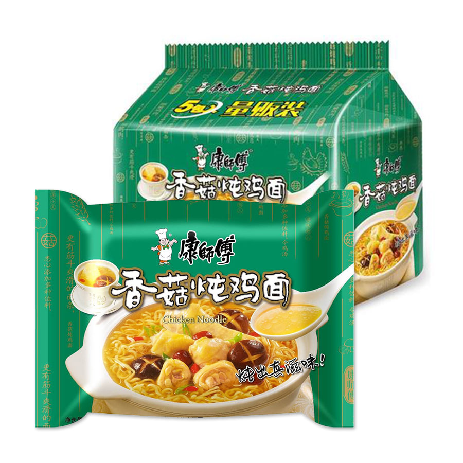 康师傅香菇炖鸡面 100g*5